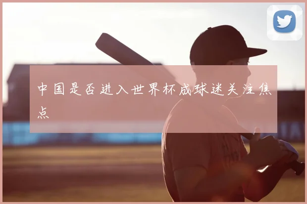 中国是否进入世界杯成球迷关注焦点